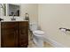 Well-appointed bathroom featuring a sleek vanity and modern fixtures at 11393 Muirfield Trce, Fishers, IN 46037