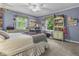 Inviting bedroom features dual windows and a comfortable layout, perfect for rest and relaxation at 11409 Haverstick Rd, Carmel, IN 46033