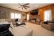 Comfortable living room featuring a fireplace, large windows, and ample natural light at 1145 Forest Commons Dr, Avon, IN 46123