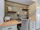 Close up of office space with wood paneling and lots of decor at 1510 Dominion Dr, Zionsville, IN 46077