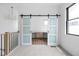 Upstairs office with sliding doors and built in desk at 1663 Fernley Dr, Westfield, IN 46074