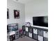 Bright playroom featuring a TV, shelving, and a variety of toys and furnishings at 1721 N Kaleigh Ln, Greensburg, IN 47240