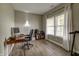 Bright home office featuring hardwood floors and a large window for natural light at 19187 Outer Bank Rd, Noblesville, IN 46062
