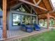 Relaxing deck area with comfortable seating, offering views of the surrounding landscape and a tranquil outdoor space at 2004 Layton Rd, Anderson, IN 46011