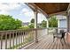 Inviting porch with wooden deck and views of the neighborhood at 2326 N Pennsylvania St # 6, Indianapolis, IN 46205