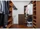 Functional walk-in closet with custom shelving and ample storage at 2326 N Pennsylvania St # 6, Indianapolis, IN 46205