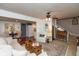 Inviting living room featuring neutral tones, hardwood floors, and a comfortable seating area with a ceiling fan at 2766 Del Prado Dr # 6, Indianapolis, IN 46227