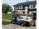 Home exterior is accented by a neighborhood vendor at 3949 Chateau Dr, Indianapolis, IN 46226