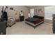 Cozy bedroom with a comfortable bed, charming decorations, and natural light streaming through the windows at 420 Beverly Ct, Carmel, IN 46032