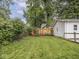 Cozy backyard with well-maintained lawn, privacy fencing, and comfortable seating area at 4455 Central Ave, Indianapolis, IN 46205