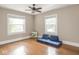 Bedroom with hardwood floors and natural light at 4455 Central Ave, Indianapolis, IN 46205