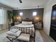Beautiful main bedroom with paneled wall and accent lighting and stylish furniture at 5686 Ellie Ct, Noblesville, IN 46062