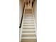 Modern staircase with light wood treads and a dark metal railing at 5686 Ellie Ct, Noblesville, IN 46062