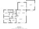 Detailed floor plan showcasing the layout of the house and room dimensions at 623 Circle Ct, Whiteland, IN 46184
