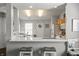 Bright kitchen featuring a breakfast bar with seating and an open layout at 6529 Lakesedge Dr, Indianapolis, IN 46237