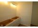 Unfinished bathroom with white vanity at 7071 Pate Hollow Dr, Brownsburg, IN 46112
