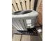 Close-up of an exterior air conditioning unit at 7492 Country Brook Dr, Indianapolis, IN 46260
