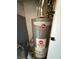 Performance Rheem water heater with recent installation date at 7492 Country Brook Dr, Indianapolis, IN 46260