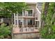 Multi-tiered wooden deck perfect for entertaining at 8133 Lower Bay Ln, Indianapolis, IN 46236