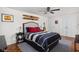 Bedroom with a bed and closet space at 8133 Lower Bay Ln, Indianapolis, IN 46236