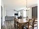 Open floor plan with dining area connecting to the cozy living room at 8176 Crumwell Dr, Avon, IN 46123