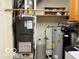 Utility room with water heater, furnace, and plumbing visible at 9451 S Amanda Dr, Claypool, IN 46510