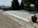Outdoor covered pool area with stone patio at 115 W State Road 38, Pendleton, IN 46064