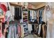 Walk-in closet with custom shelving and organization at 13153 Tudor Dr, Carmel, IN 46033