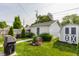 Spacious backyard featuring manicured lawn, garden bed and an extra storage shed at 1437 Shannon Ave, Indianapolis, IN 46201