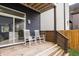 Charming porch with white rocking chairs, perfect for relaxing and enjoying the view at 1452 Fletcher Ave, Indianapolis, IN 46203