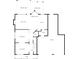 Detailed floor plan showcasing the layout of the first floor, including the kitchen, living room, and garage at 1477 Macintosh Ct, Avon, IN 46123