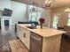 Open concept kitchen with large island, stainless steel appliances and an eat-in dining area at 15873 Hush Hickory Bnd, Westfield, IN 46074