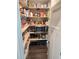 Walk-in pantry with lots of adjustable shelving at 15873 Hush Hickory Bnd, Westfield, IN 46074