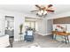 Open-concept living room and dining area with modern finishes, stylish furnishings, and great natural light at 1820 Hemlock Ln, Plainfield, IN 46168
