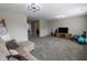 Expansive bonus room with plush carpeting, recessed lighting, and comfortable seating area at 1981 Turning Leaf Dr, Franklin, IN 46131