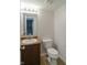 Powder room featuring a stylish vanity and well-maintained fixtures at 2485 Bristol Dr, Franklin, IN 46131