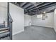 Unfinished basement with painted ceiling and visible utilities at 2831 N Talbott St, Indianapolis, IN 46205