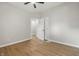 View of a bedroom, showing the flooring and neutral wall paint at 2831 N Talbott St, Indianapolis, IN 46205