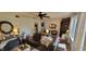 Cozy living room with shiplap accent wall, comfortable furniture, and natural lighting at 3039 28Th St, Columbus, IN 47203
