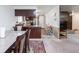 View of the dining room leading to the kitchen and living room at 3303 Wedgewood Dr, Indianapolis, IN 46227