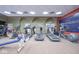 Bright gym featuring treadmills, exercise bikes, and a large banner at 350 N Meridian St # 505, Indianapolis, IN 46204