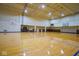 A basketball court within a brightly lit gymnasium for exercise and recreation at 350 N Meridian St # 505, Indianapolis, IN 46204