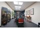 Conference room with a sleek table, chairs, and decorative elements at 350 N Meridian St # 505, Indianapolis, IN 46204