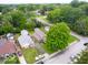 Aerial shot of house nestled among lush trees, highlighting its peaceful setting at 3558 N Gladstone Ave, Indianapolis, IN 46218