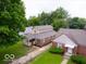 An aerial view of the property, featuring the home and the surrounding neighborhood at 3558 N Gladstone Ave, Indianapolis, IN 46218