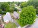 Aerial view of home, showcasing its location in a tree-filled neighborhood at 3558 N Gladstone Ave, Indianapolis, IN 46218