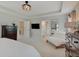 Well-appointed main bedroom featuring dual closets and an ensuite bathroom at 4163 Ironclad Dr, Bargersville, IN 46106
