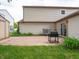 Outdoor patio with grill and sliding glass doors at 4382 Castlebay Way, Indianapolis, IN 46254