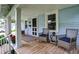 Relaxing front porch with comfortable seating and a view of the quiet neighborhood at 4641 Crittenden Ave, Indianapolis, IN 46205