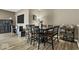 Stylish dining area featuring wooden table and seating, perfect for intimate meals or entertaining guests at 4736 Blue Marlin Way, Indianapolis, IN 46239